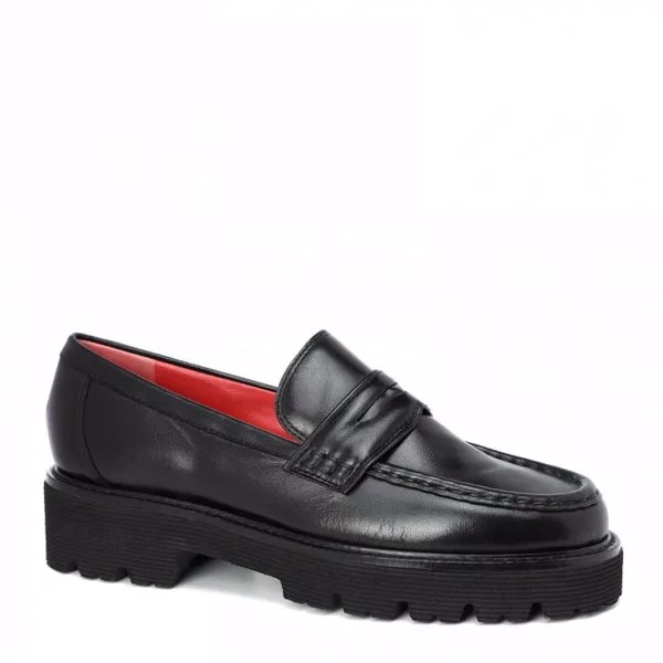Лоферы женские Pas De Rouge 3700 черные 40 EU