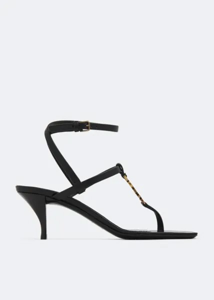 Сандалии SAINT LAURENT Cassandra sandals, черный