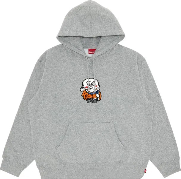 Толстовка Supreme AOI Buddha Hooded Sweatshirt 'Heather Grey', серый