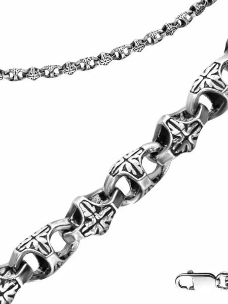 Цепочка мужская TOP CRYSTAL Полярная звезда из серебра, 65 см