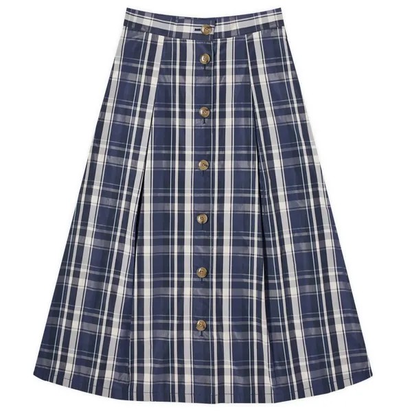 Юбка миди Beams Boy Check Skirt, цвет Navy Chalk