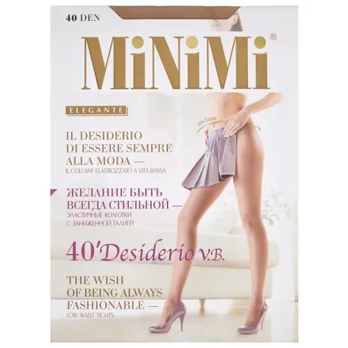 Колготки MiNiMi Desiderio V.B. 40 den, размер 4-L, caramello (бежевый)