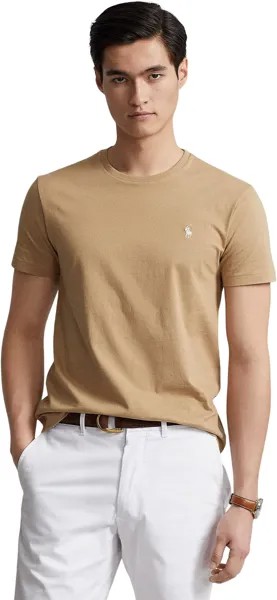 Классическая футболка из джерси с круглым вырезом Polo Ralph Lauren, цвет Cafe Tan