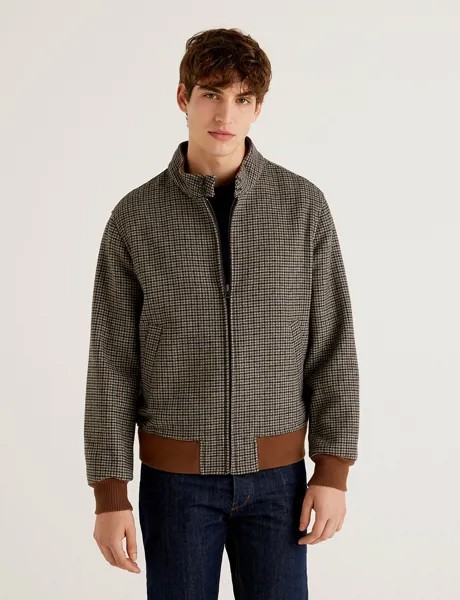 Бомбер мужской United Colors of Benetton 21A_24U053H58 разноцветный L