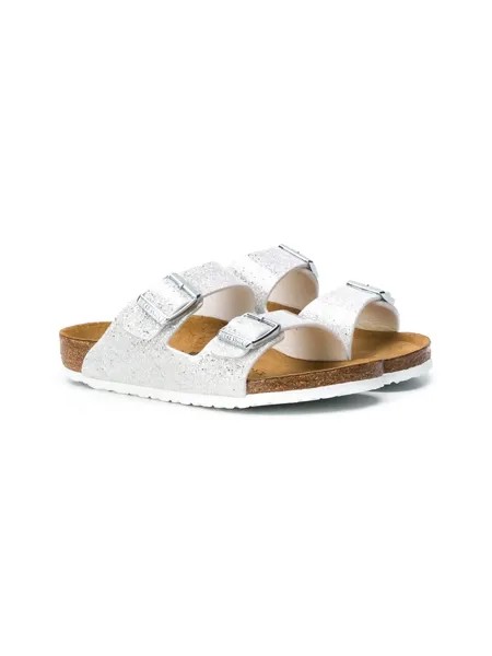 Birkenstock Kids сандалии Arizona с блестками