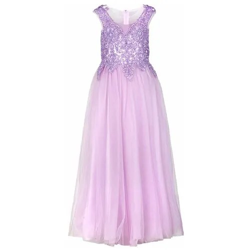 Платье Ciao Kids Collection, нарядное, однотонное, размер 10, фиолетовый