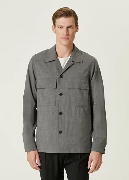 Шерстяное пальто Paul Smith, серый