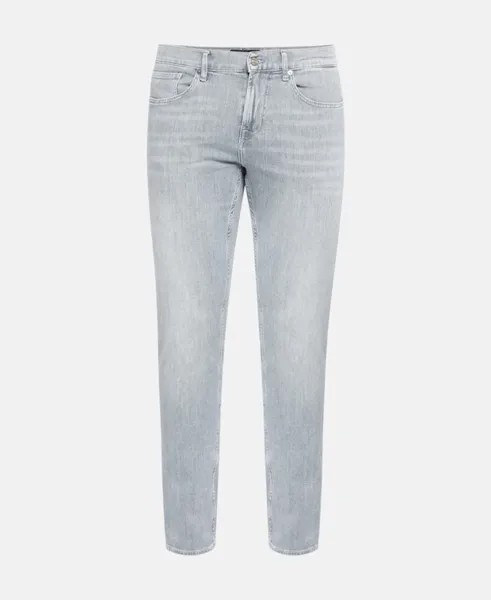 Прямые джинсы 7 for all Mankind, цвет Slate Blue