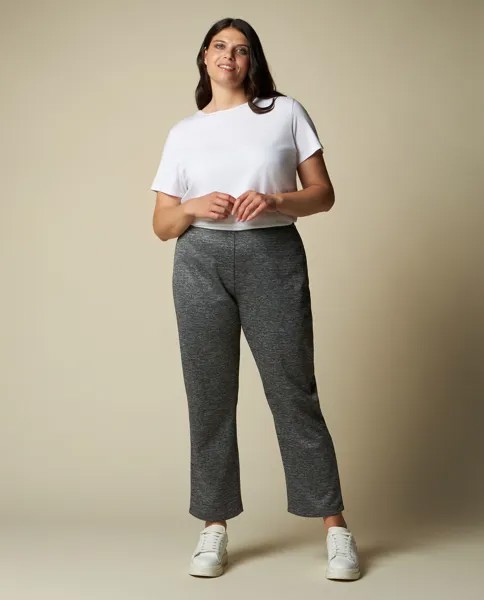 Женские брюки для фитнеса с пышными формами Rosa Thea, серый