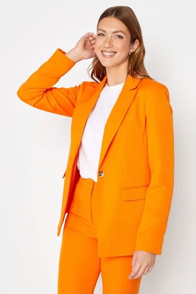 Высокий креповый пиджак с аквалангом Long Tall Sally, оранжевый