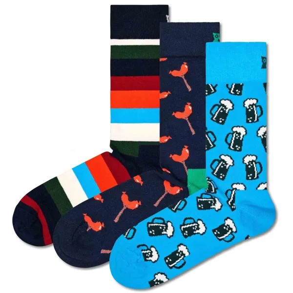 Носки Happy Socks, темно-синий/лазурный