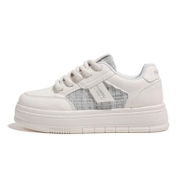 Кроссовки HUANQIU Skateboarding Shoes Women's Low-top, бежевый/черный