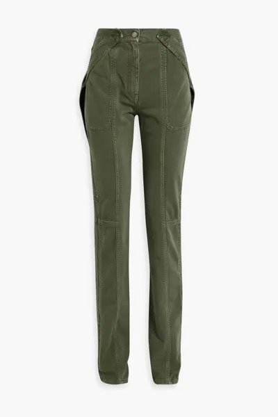 Узкие джинсы со средней посадкой Valentino Garavani, армейский зеленый