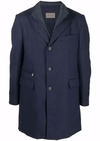 Corneliani шерстяное однобортное пальто