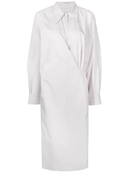 Lemaire Twisted midi shirt dress