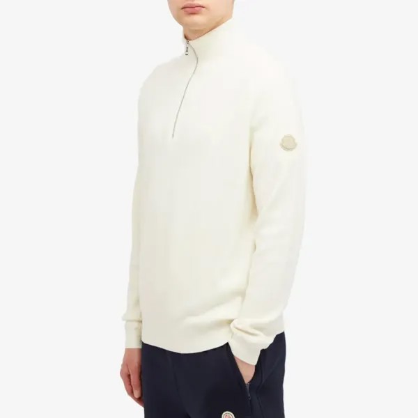 Moncler Трикотажная куртка на молнии, белый