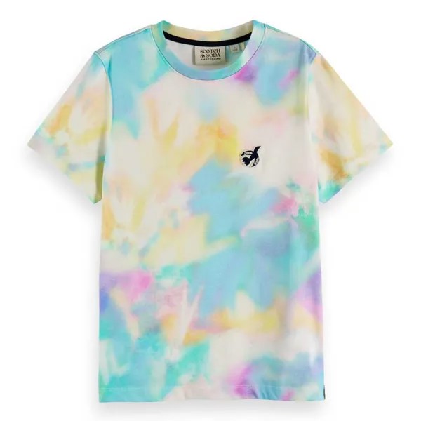 Футболка Scotch & Soda The Free Spirit Peace Bird Tie Dye, разноцветный