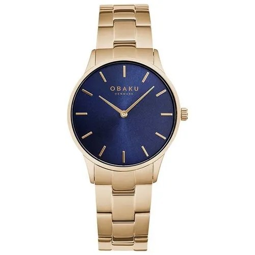 Наручные часы OBAKU Link V247LXVLSV, золотой, синий