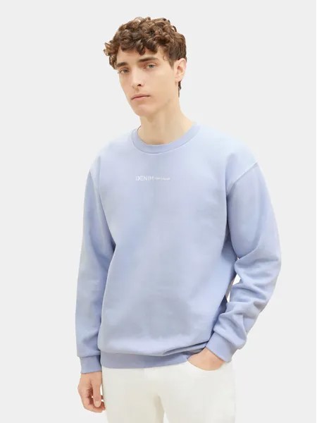 Толстовка стандартного кроя Tom Tailor Denim, синий