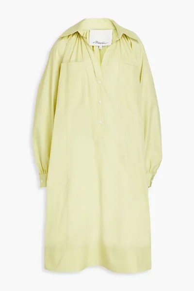 Платье-рубашка миди из хлопкового поплина 3.1 Phillip Lim, светло-зеленый