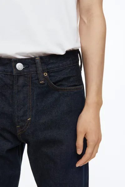 Прямые свободные джинсы H&M, синий