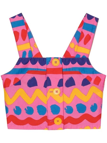 Stella McCartney Kids топ с графичным принтом