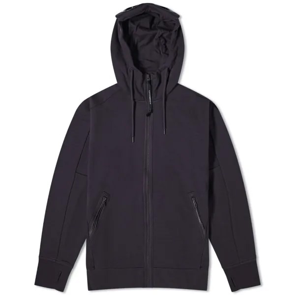 Худи C.P. Company Diagonal Raised Fleece Goggle Zipped, цвет Total Eclipse