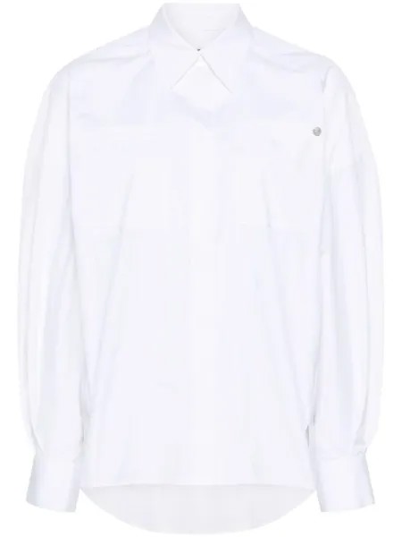 A.P.C. поплиновая рубашка Warvol, белый