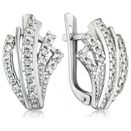 Серьги серебряные с фианитами арт. 2122414/9