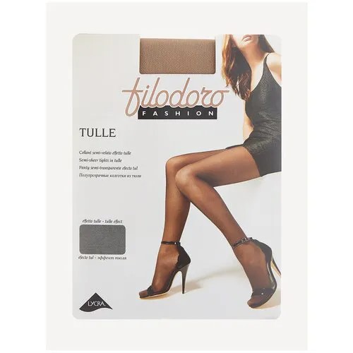 Колготки Filodoro Classic Tulle, размер 2, бежевый