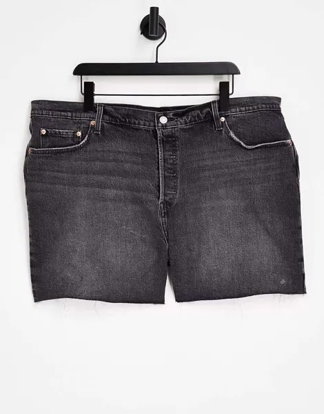 Черные джинсовые шорты Levi's Plus 501 Original