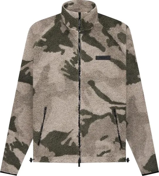 Куртка Fear of God Essentials Polar Fleece Full Zip Jacket 'Camo', разноцветный