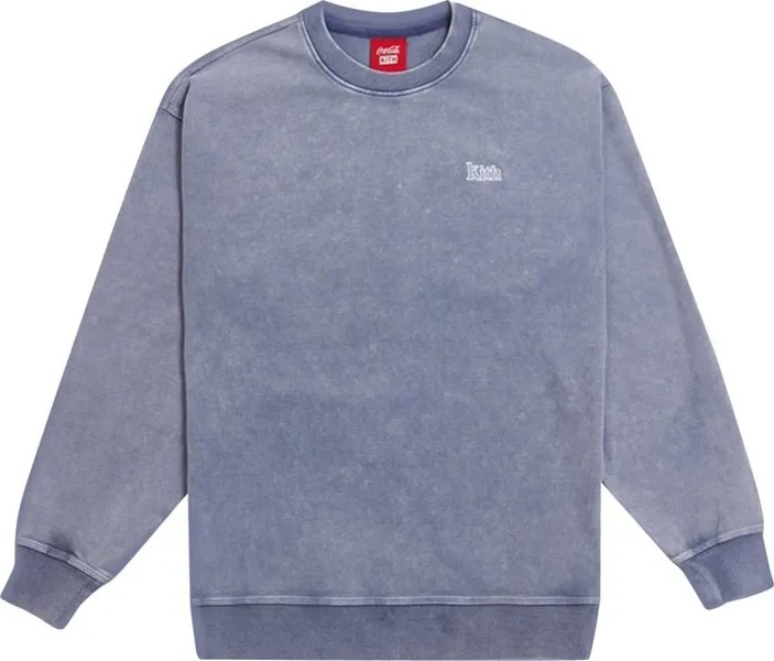 Толстовка Kith x Coca-Cola Cris Crew 'Washed Blue', синий