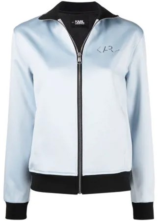 Karl Lagerfeld куртка на молнии с логотипом