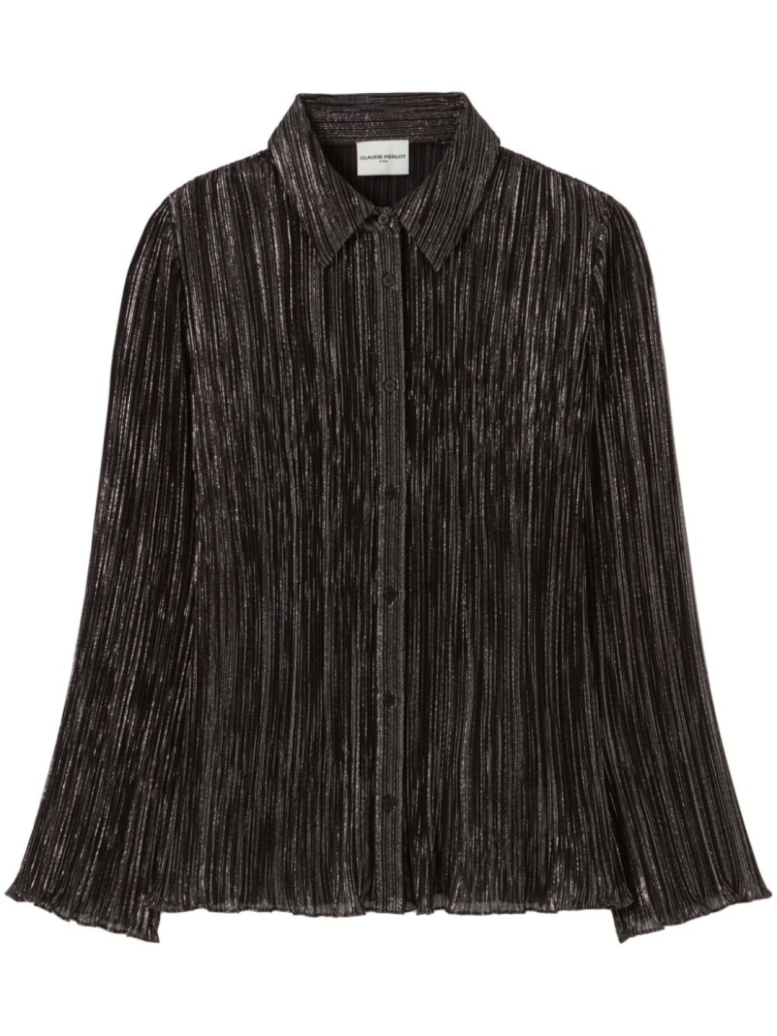 Плиссированная рубашка Claudie Pierlot, черный