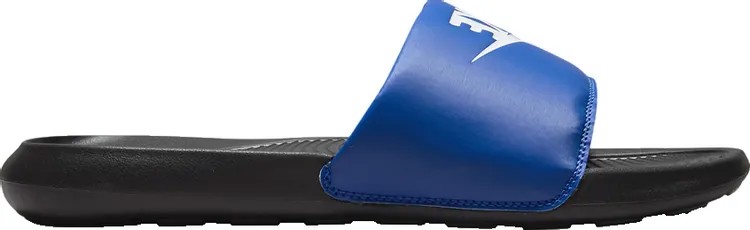 Лимитированные сандали Nike Victori One Slide 'Black Racer Blue', синий