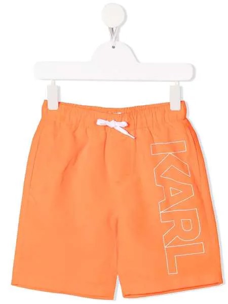 Karl Lagerfeld Kids плавки-шорты с логотипом