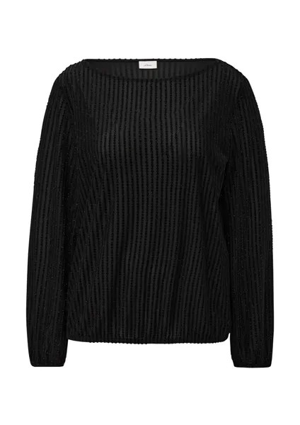 Лонгслив s.Oliver BLACK LABEL, черный