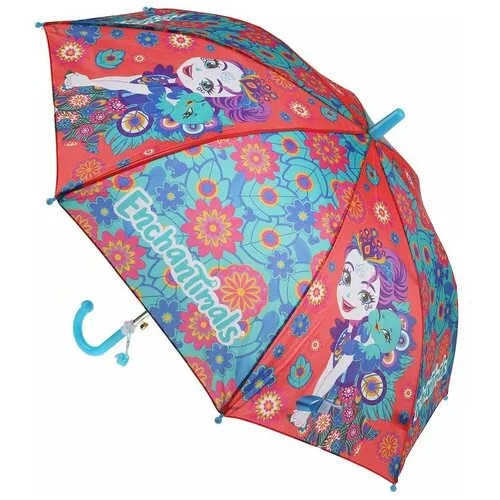 Зонт-трость Играем вместе, механика, купол 45 см., голубой, красный