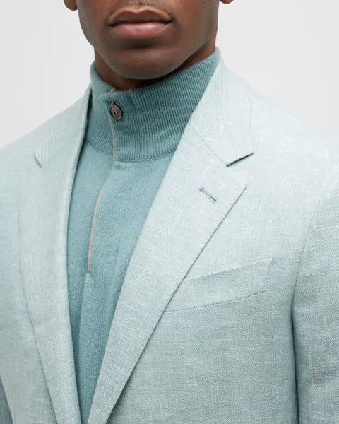 Мужское спортивное пальто с микроструктурой ZEGNA