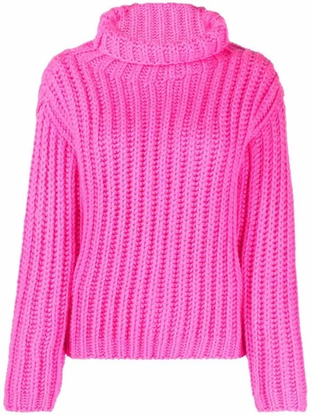 RED Valentino джемпер крупной вязки с высоким воротником