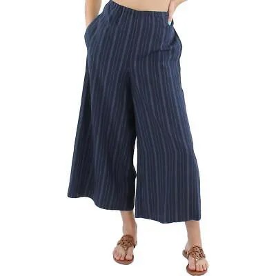 Женские полосатые повседневные укороченные брюки Vince BHFO 2145