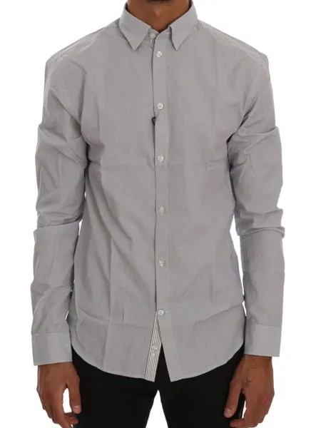 FRANKIE MORELLO Рубашка Бело-Синяя клетка в клетку Повседневная хлопковая рубашка обычного кроя s. Рекомендованная розничная цена: 210 долларов США.