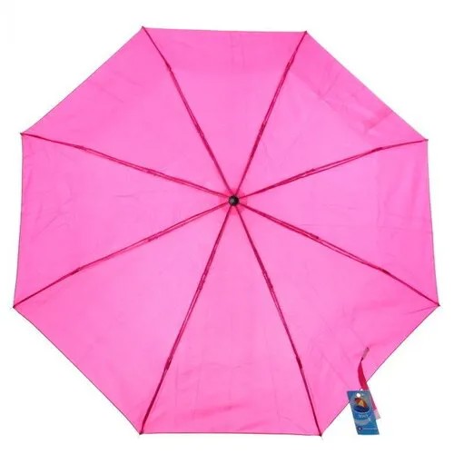 Зонт женский механический «Ультрамарин», цвет фуксия, 8 спиц, d-97см, длина в слож. виде 24см