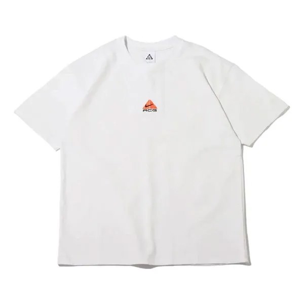 Футболка Nike ACG Fleece Round Neck T-Shirt 'White', мультиколор