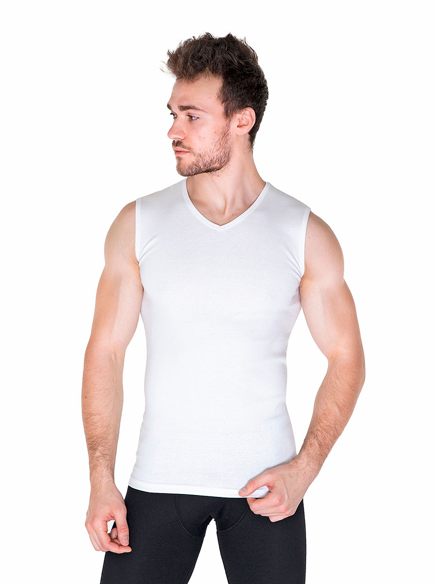 Майка мужская Oztas OZ1056-A белая XL