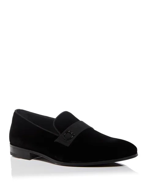 Мужские мокасины-шлепанцы с эффектом курения Ferragamo