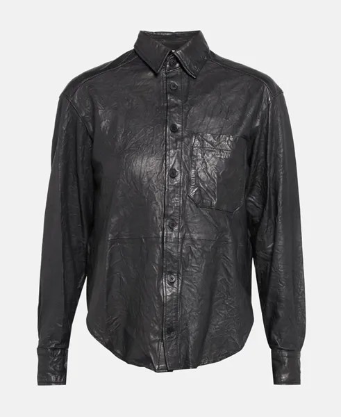 Кожаная блузка Zadig&Voltaire, черный