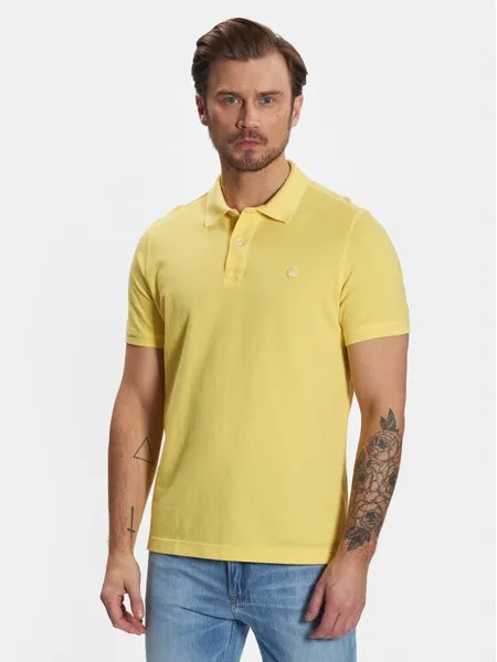 Рубашка поло стандартного кроя United Colors Of Benetton, желтый