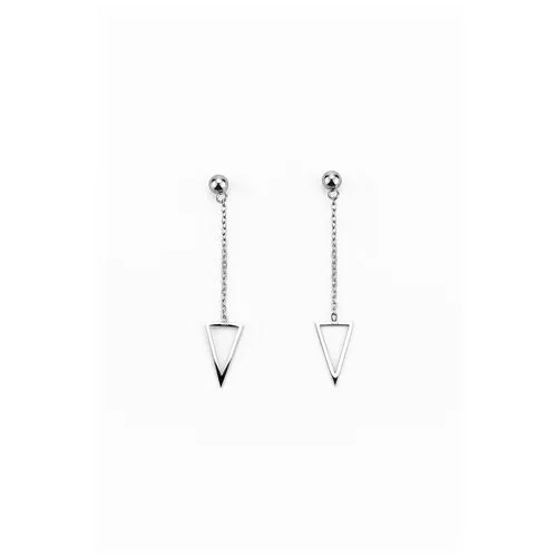 Серьги с подвесками MASTERSKAYA SKOKOVAYANA ACCESSORIES, нержавеющая сталь, бижутерный сплав, серебряный